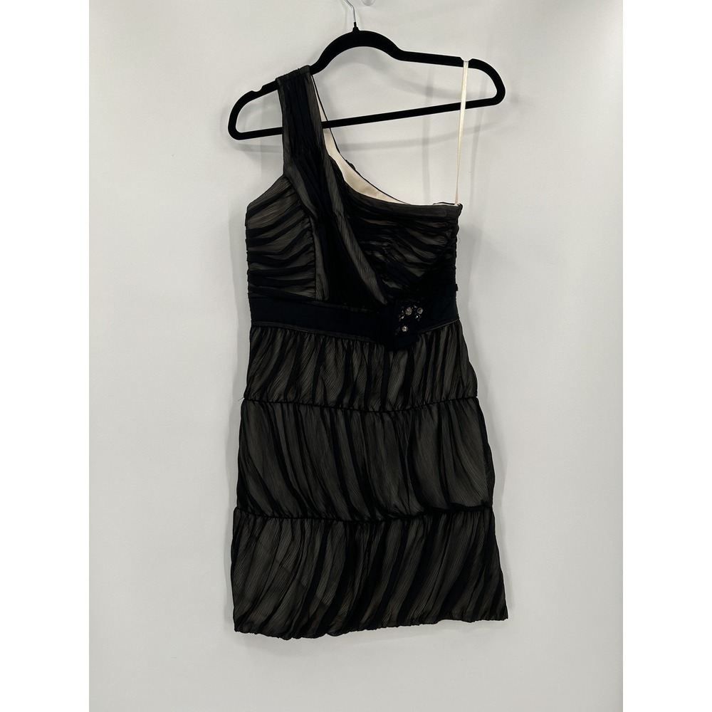 Max and Cleo Dress Womens 4 One Shoulder Pleated Chiffon Cocktailβ Party Formal